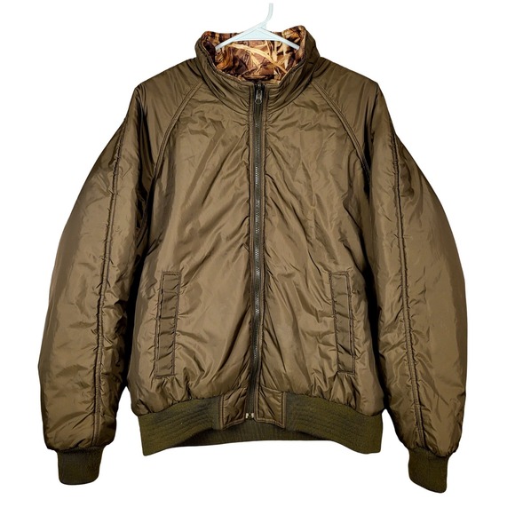 Heavy Cabela's Gore-tex 3‎ in 1 Advantage Wetlands Camo Hunting Jacket Mens L - Picture 6 of 16